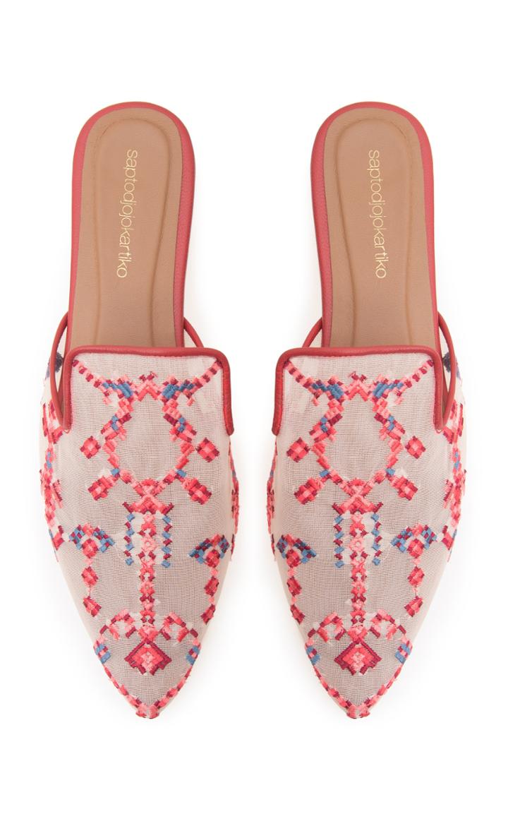 Saptodjojokartiko Ikat Multicolor Mules