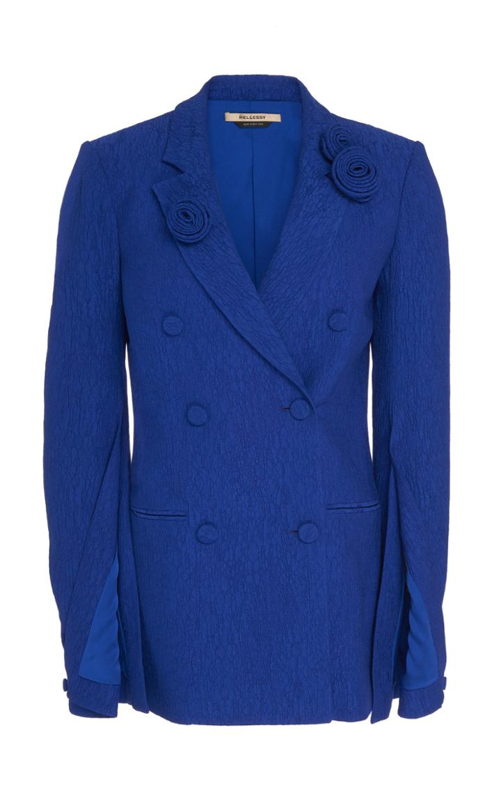 Hellessy Berenson Double-breasted Cloque Jacket