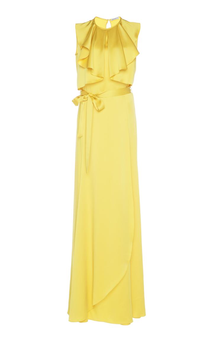 John Galliano Ruffled Long Dress