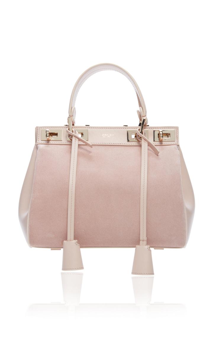 Moda Operandi Giambattista Valli Small Flore Leather Top Handle Bag
