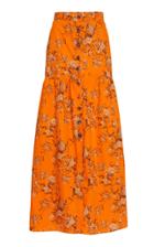 Johanna Ortiz Magritte Floral Cotton-poplin Maxi Skirt