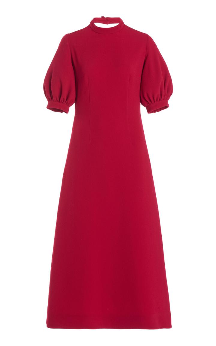 Moda Operandi Emilia Wickstead Victoria Cutout Stretch-crepe Midi Dress