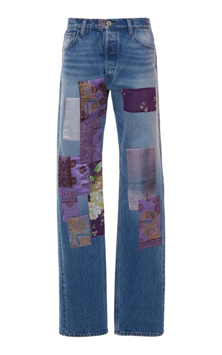 Moda Operandi Attico Patchwork Straight-leg Jeans