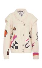 Isabel Marant Erial Jacquard-knit Cotton-twill Jacket