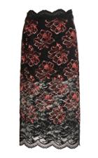 Moda Operandi Paco Rabanne Floral Stretch-lace Midi Skirt