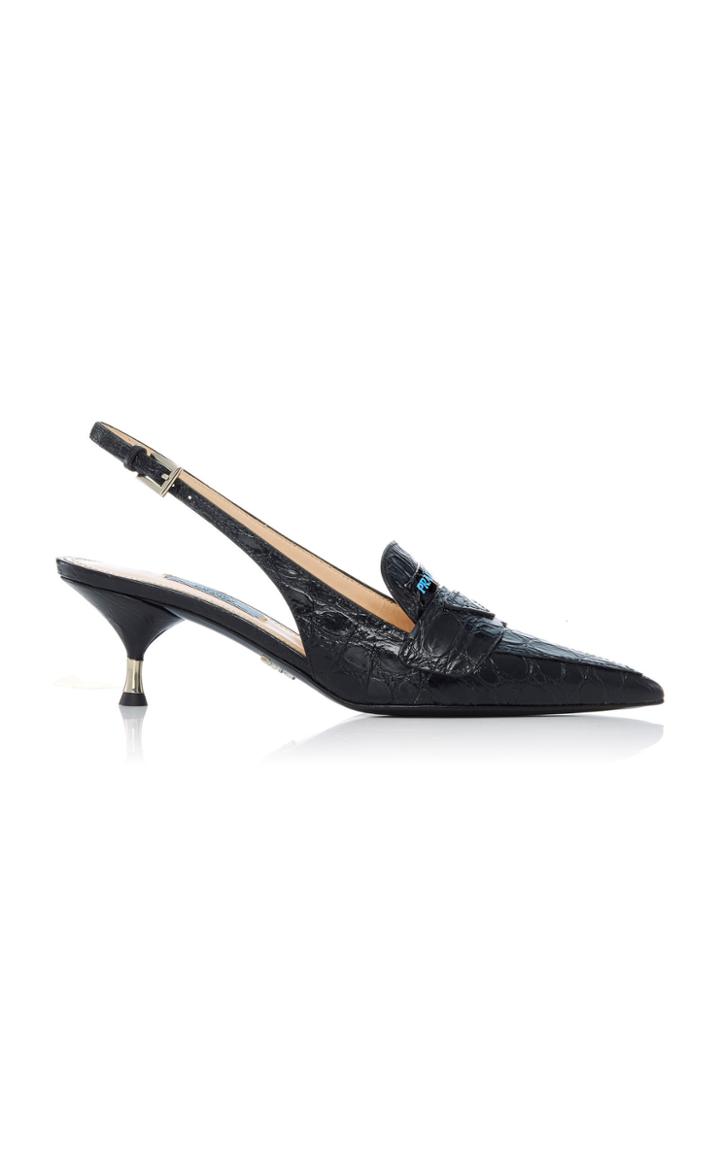 Prada M'o Exclusive: Moccasin Slingbacks