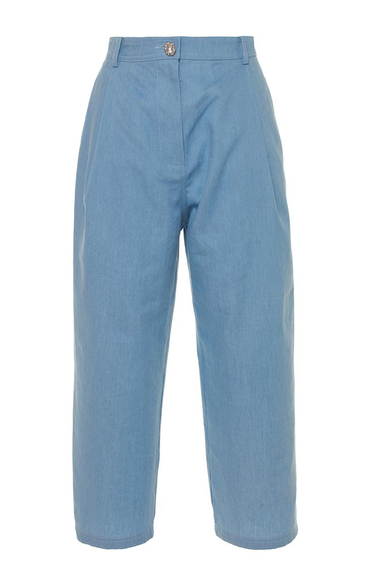 Manoush Cropped High Rise Denim Trousers