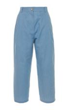 Manoush Cropped High Rise Denim Trousers