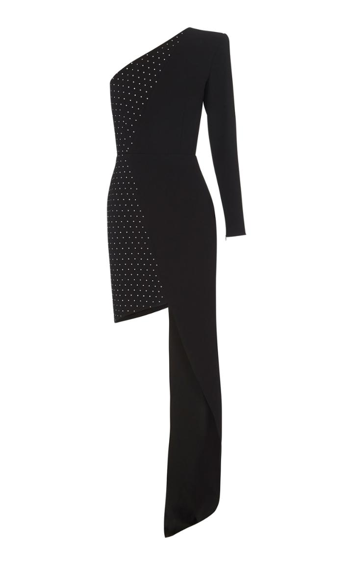 Alex Perry Luc Asymmetrical Crystal Dress