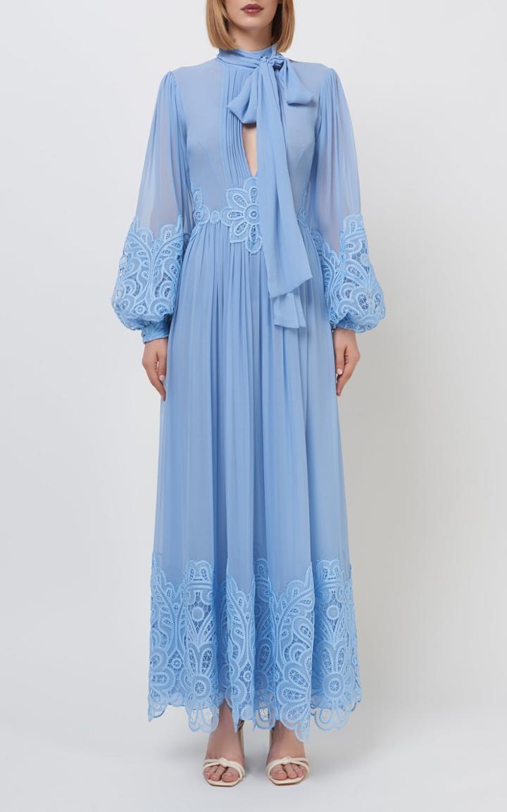 Moda Operandi Costarellos Tianna Silk-chiffon Pussybow Dress