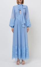 Moda Operandi Costarellos Tianna Silk-chiffon Pussybow Dress