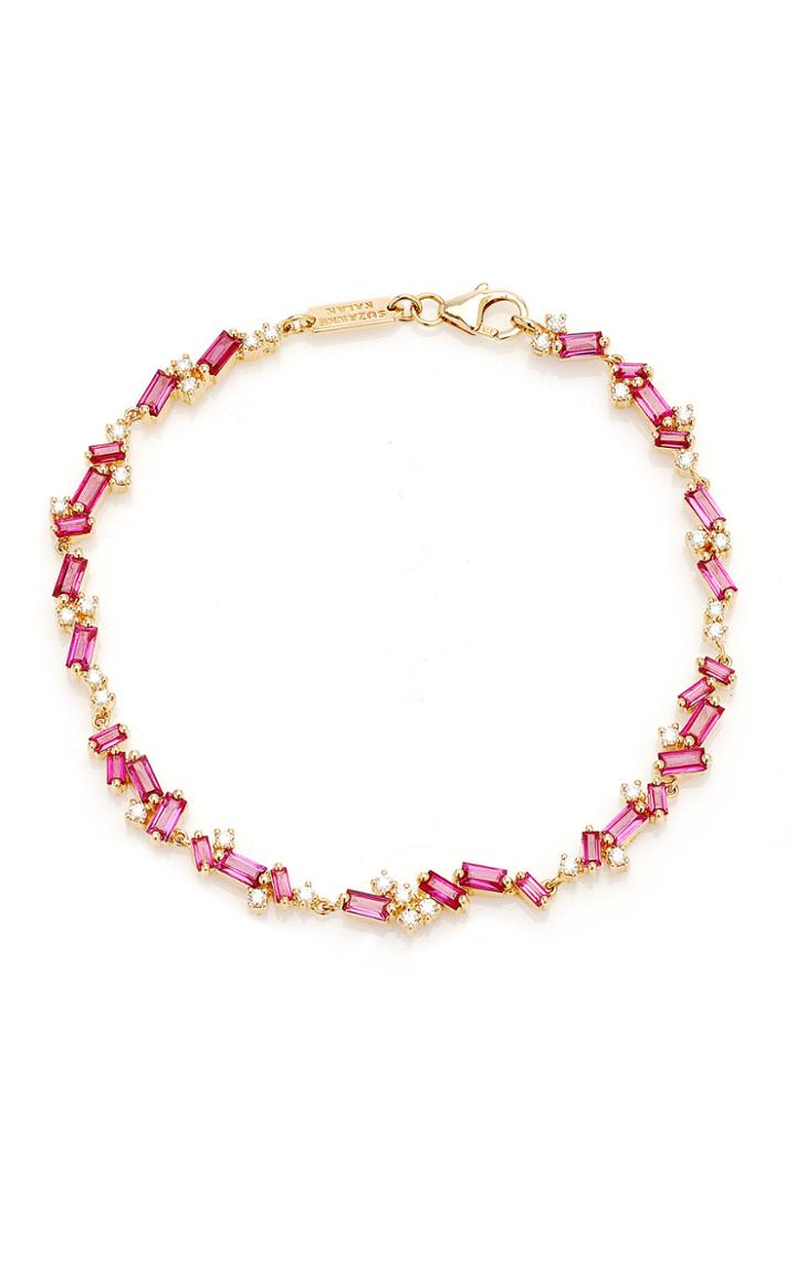 Moda Operandi Suzanne Kalan 18k Yellow Gold Ruby Mix Tennis Bracelet
