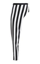 Moda Operandi Balmain Striped Satin One-leg Slim Pants Size: 34