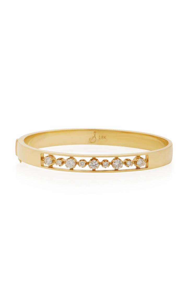 Sorellina 18k Gold Diamond Bangle Bracelet