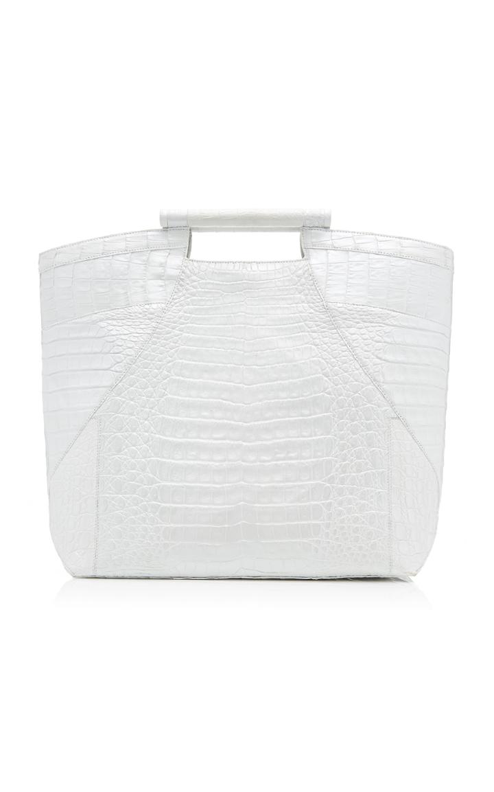 Nancy Gonzalez Keyhole Large Crocodile Tote