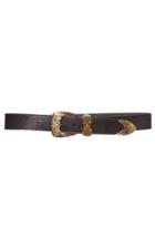 Alberta Ferretti Thin Leather Belt