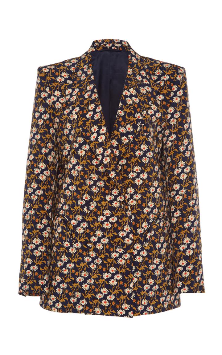 Blaz Milano Orthilia Floral Printed Silk Blazer