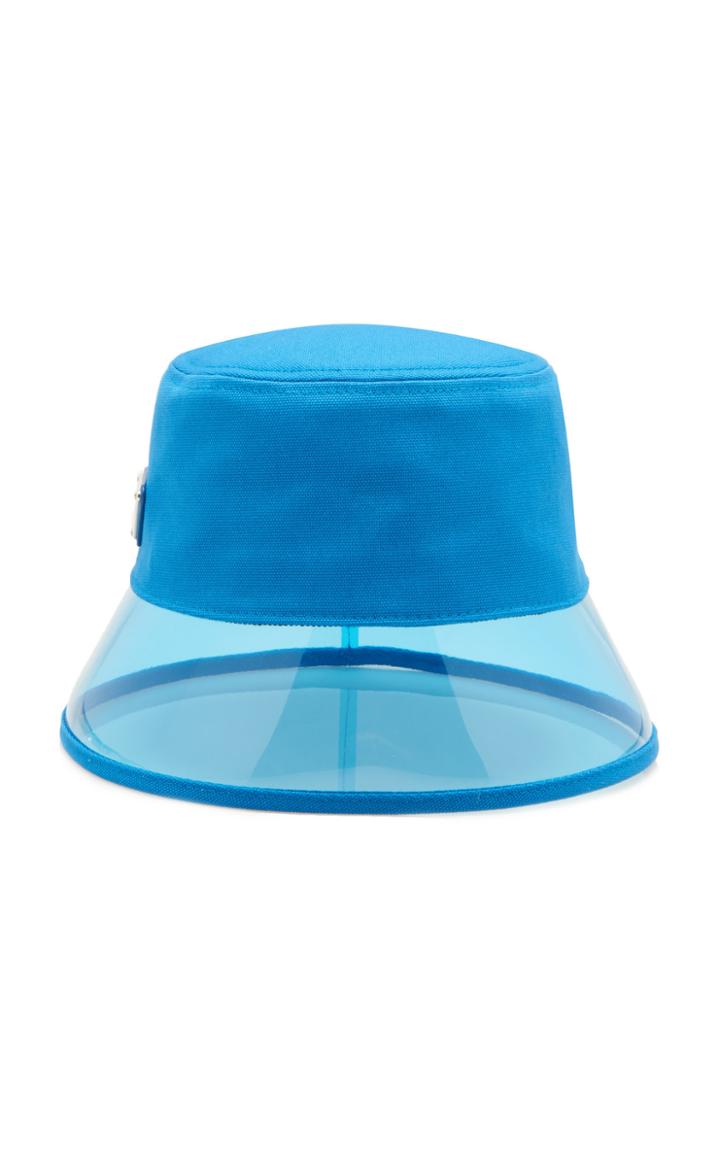 Prada Pvc And Shell Bucket Hat