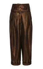 Moda Operandi Balmain Straight-leg Lurex Pants