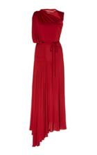 Oscar De La Renta Matelass Jersey Sleeveless Gown