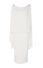 Oday Shakar Cape Cocktail Dress