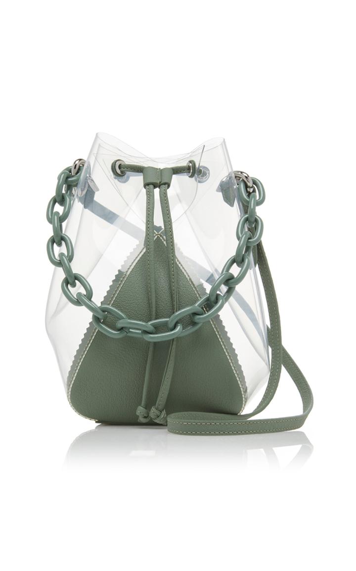 The Volon Mani Leather And Pvc Chain Bag