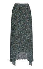 Altuzarra Freya Pleated Paisley-print Silk Skirt