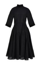 Derek Lam Gazar Plisse Short Sleeve Dress