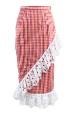 Anouki Plaid Ruffled Skirt