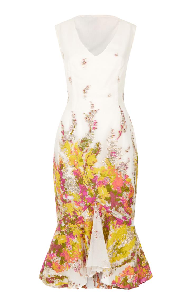 Malene Oddershede Bach Suave Floral Midi Dress