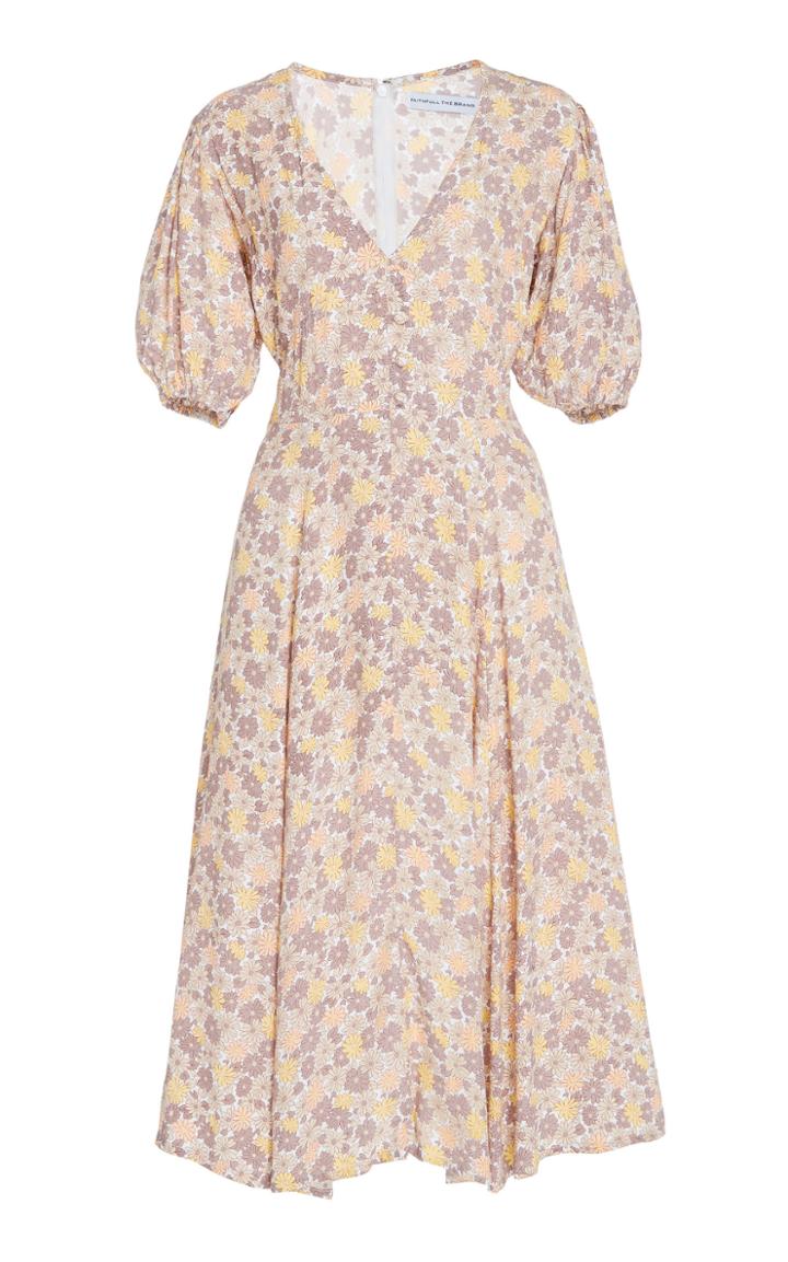 Faithfull Delia A-line Midi Dress