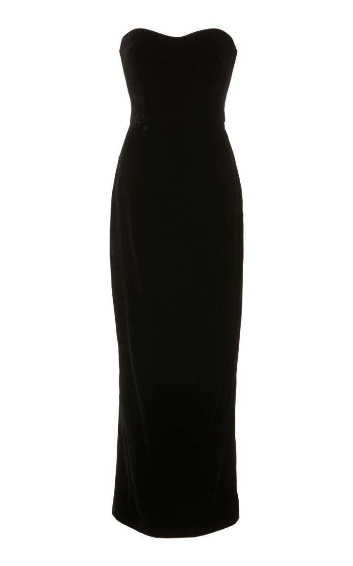 Monique Lhuillier Velvet Column Gown