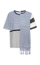 Loewe Asymmetric Striped Jersey T-shirt
