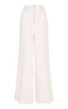 Mrz White Wool Palazzo Pant