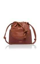 Yuzefi Pouchy Leather Bucket Bag