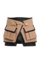 Moda Operandi Balmain Pocket-detailed Gabardine Skirt