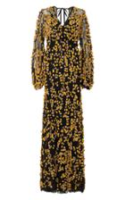 Rachel Gilbert Annora Floral Applique Gown