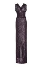 Naeem Khan Sequined Halter Gown