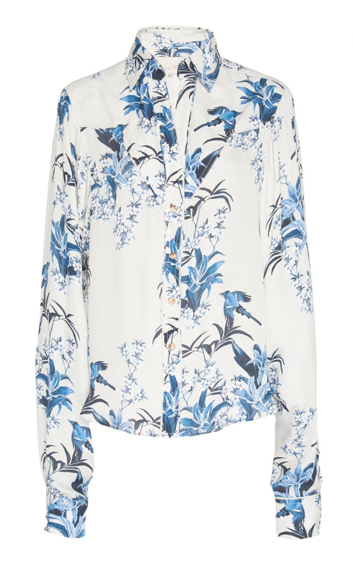 Johanna Ortiz Silk Double Georgette Azalea B Shirt