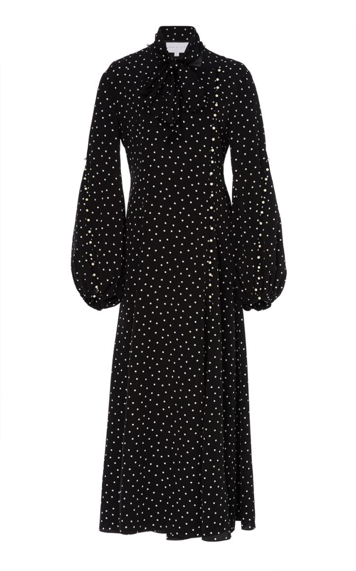 Noon By Noor Dover Polka-dot Georgette Dress