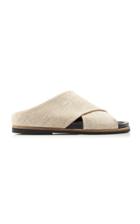 Ganni Linen Slides