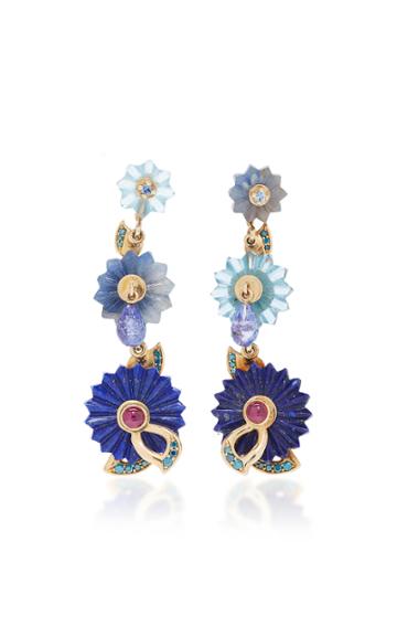 Alice Cicolini Summer Snow Blue Chandelier Earring