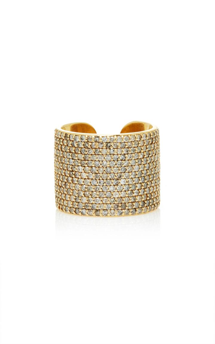 Sheryl Lowe 14k Yellow Gold Cuff Ring