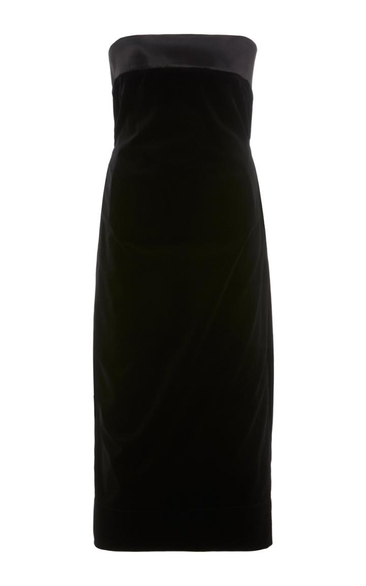 Unttld Anastasia Strapless Velvet Dress