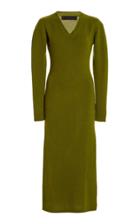 Moda Operandi The Elder Statesman Mojave Ribbed-knit Cashmere Dress