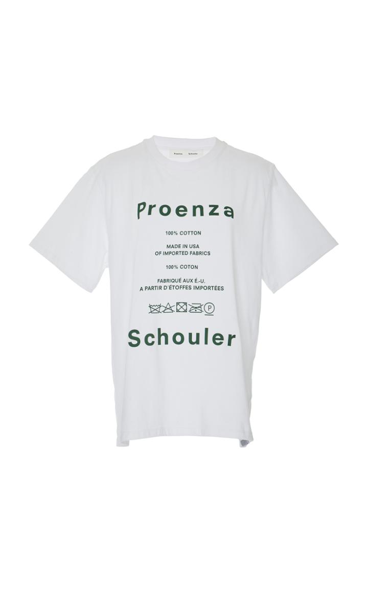 Proenza Schouler Pswl Care Instructions Logo T-shirt