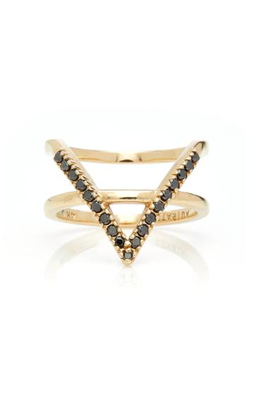 Aurate M'o Exclusive: Icon Ring With Black Diamonds