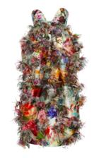 Moda Operandi Prabal Gurung Ruffled Floral Strapless Midi Dress