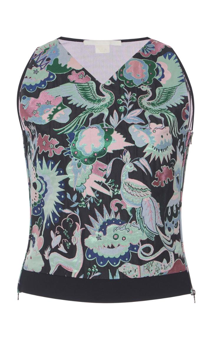 Antonio Berardi Sleeveless Floral Top