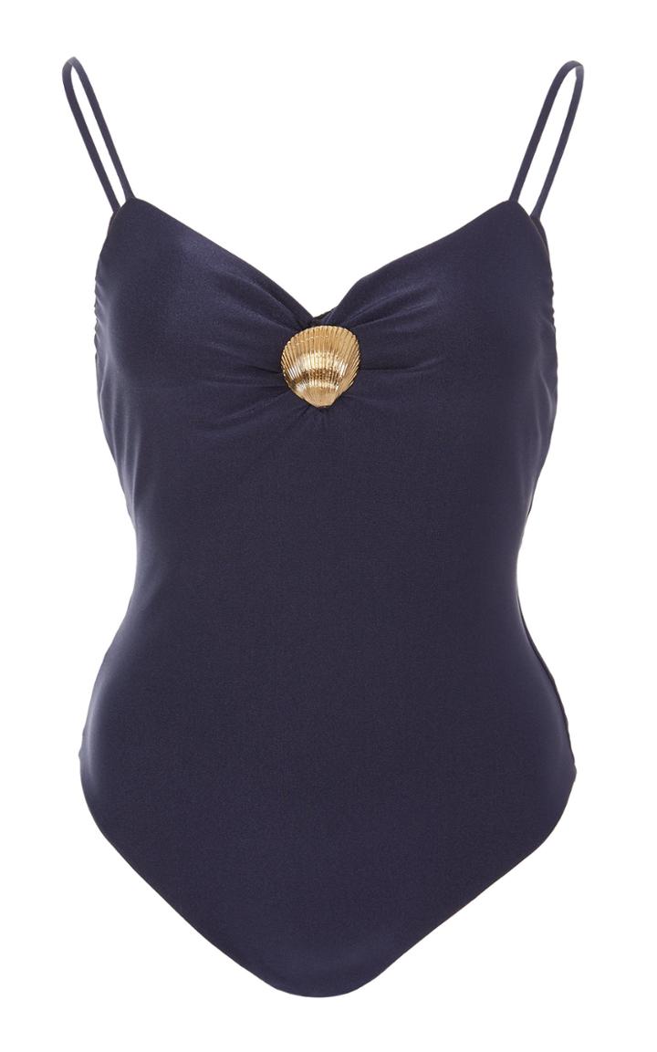 Adriana Degreas Ruched Bust One Piece Swimsuit